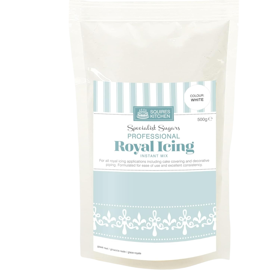 Mélange instantané Royal Icing Squires Kitchen 500 g glaçage royal professionnel