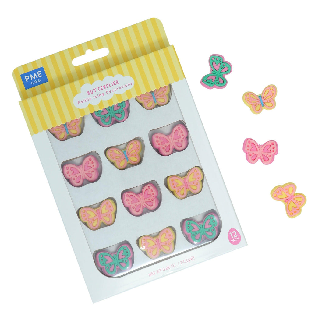 Set/ 12 Papillons Comestibles