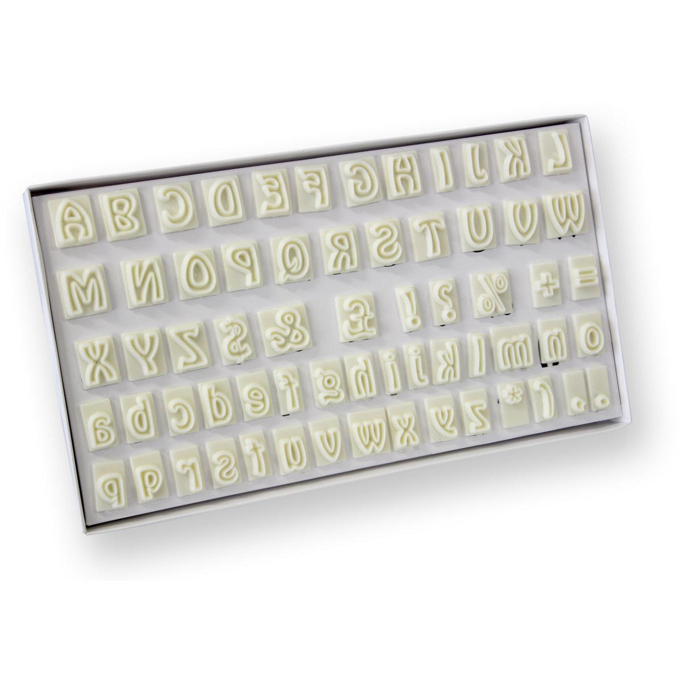 Emporte-pièce Alphabet Set - 64 caractères