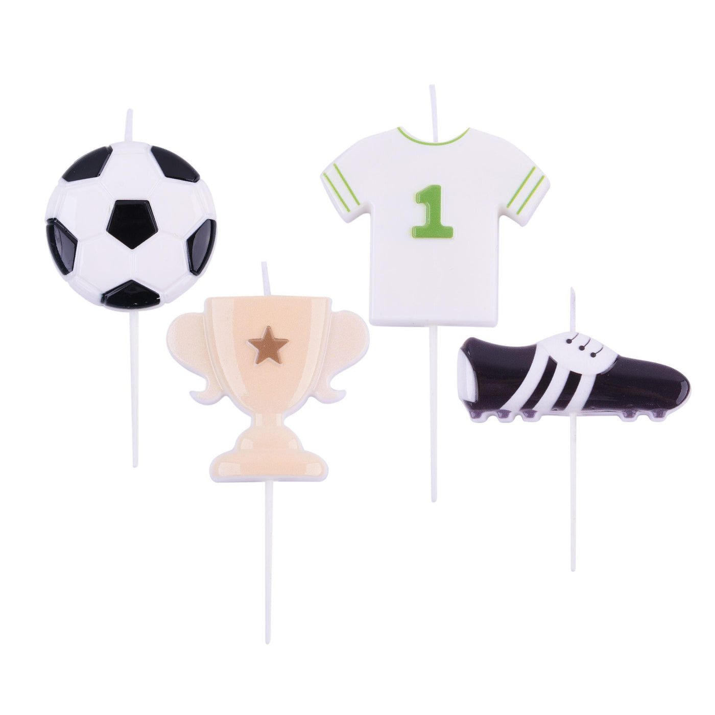 Set de 4 Bougies - Thème Football - PME