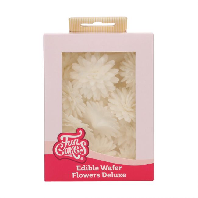 Set/12 Fleurs Comestibles Pompons / Pâquerettes Blanches