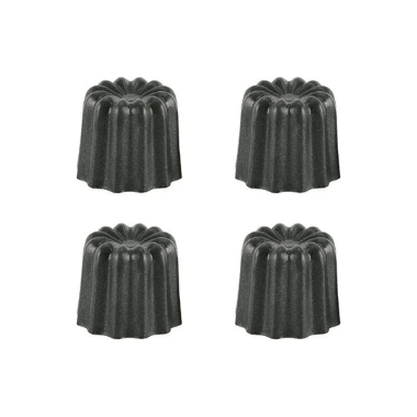 Set/4 Moules Cannelés Revétus 45mm