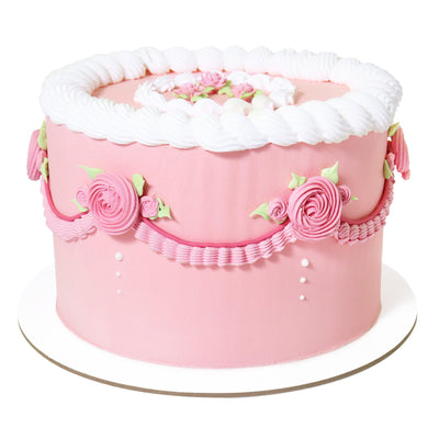 Set/5 Cake Card Rond BLANC (choisir la taille) - PME