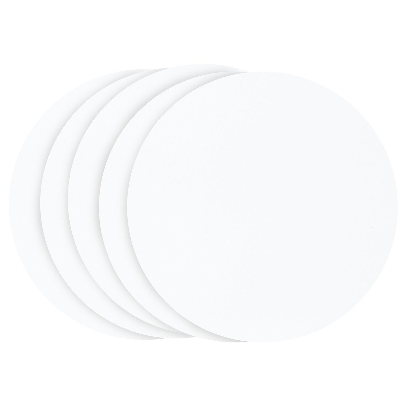 Set/5 Cake Card Rond BLANC (choisir la taille) - PME