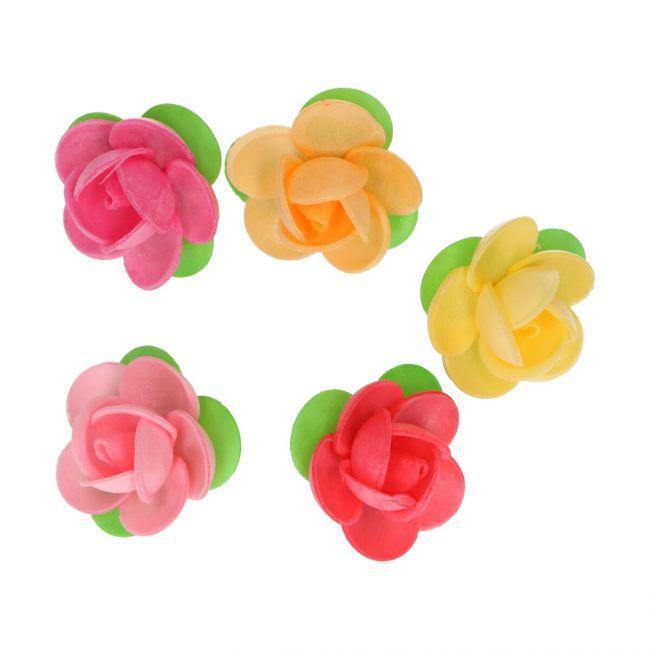 Set/5 Camelia en Papier Comestible
