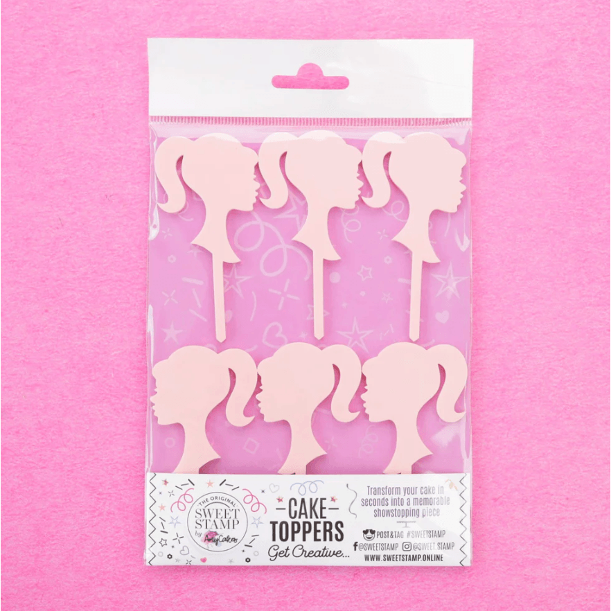 Cake Topper Doll Head - SWEET STAMP