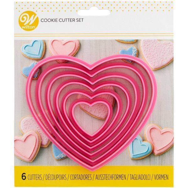 Set/6 Emporte-Pièces Coeurs