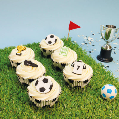 Set/6 Toppers Football Comestibles - PME