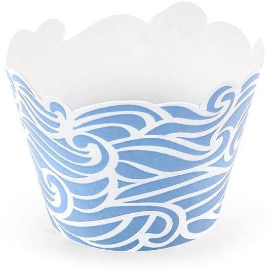 Set/6 Wraps à Cupcakes Océan