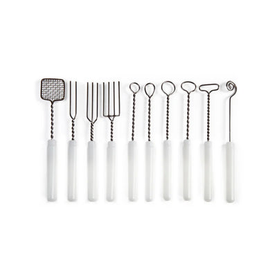Set Pavoni 10 outils de trempage chocolat en acier inoxydable professionnel