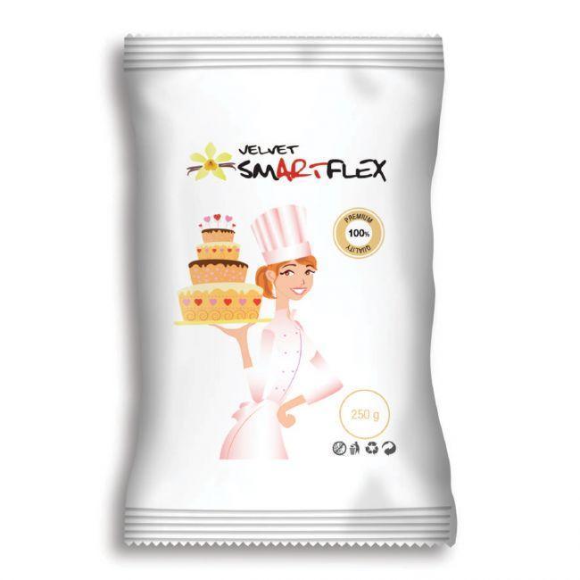 Pâte à sucre blanche 250g SmartFlex Velours goût vanille
