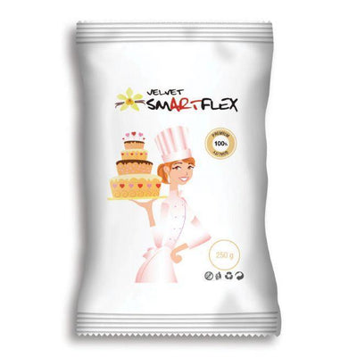 Pâte à sucre blanche 250g SmartFlex Velours goût vanille
