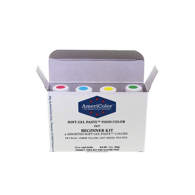 Kit de 4 colorants alimentaires en gel AmeriColor
