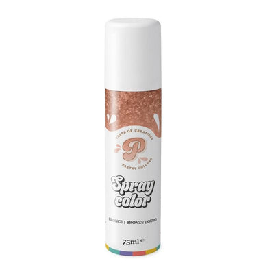 Spray Metallic Bronze 75ml - PASTRY COLOURS