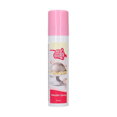 Spray Metallic Silver 100ml - FUN CAKES