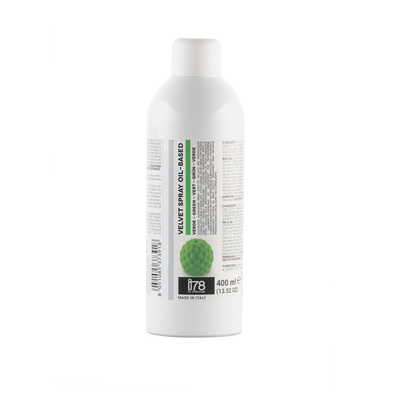 Spray effet velours vert 400 ml à base d’huile sans beurre de cacao – I78 by Silikomart