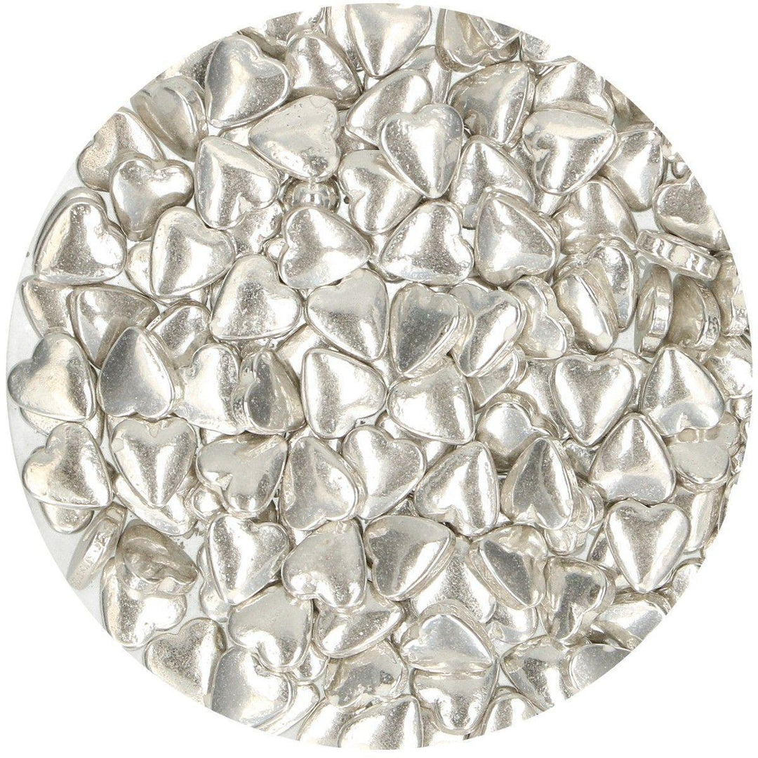 Sprinkles Coeurs Metallic Silver - 80g