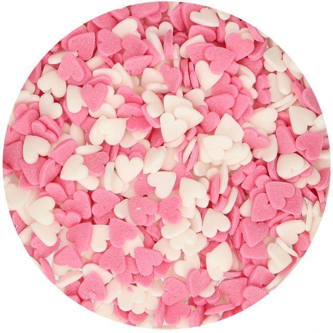 Sprinkles Coeurs Pink & White - 60g