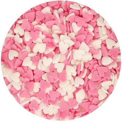 Sprinkles Coeurs Pink & White - 60g - Patissland