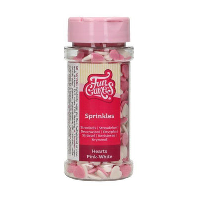 Sprinkles Coeurs Pink & White - 60g - Patissland