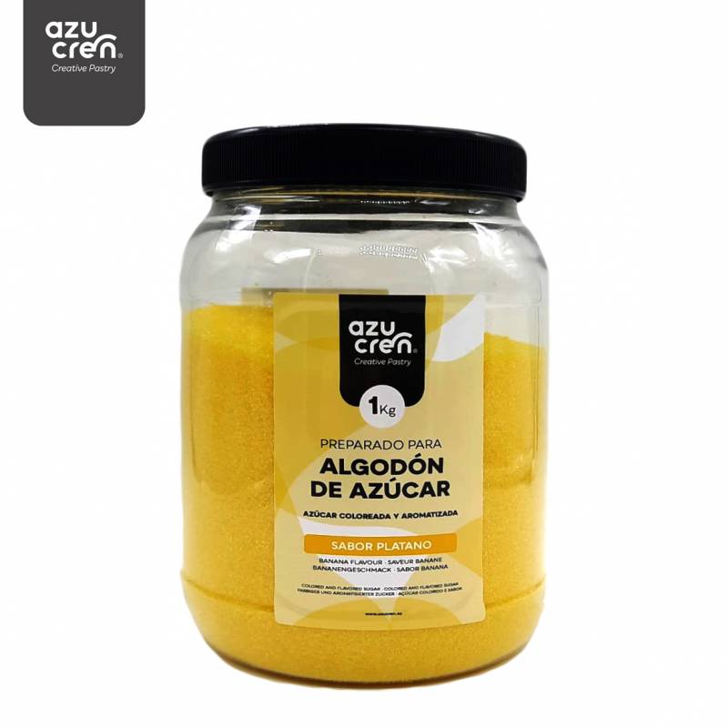Sucre pour Barbe à Papa - Banane 1 kg