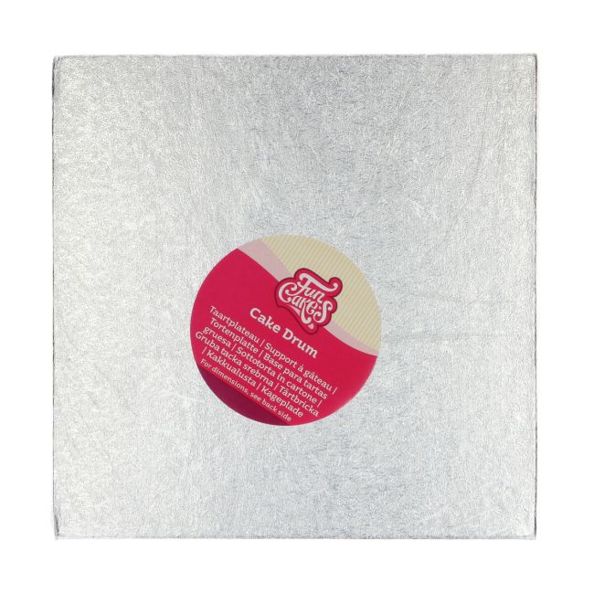 Support à gâteau Carré - Drum SILVER