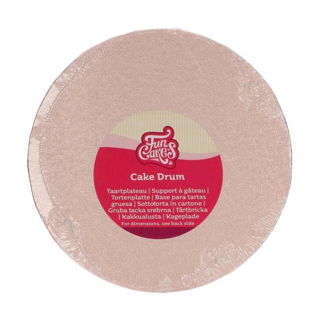 Support à gâteau Rond Rose Gold - Drum - vue 3