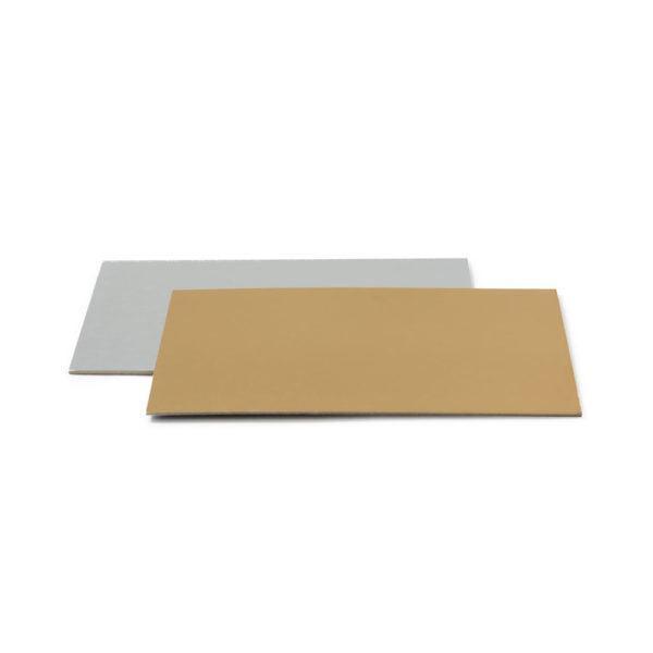 Support Rectangulaire Double Face Argent & Or