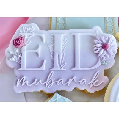 Tampon 3D + Cutter - Eid Mubarak Floral - OH MY COOKIE