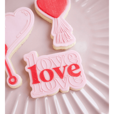 Tampon 3D + Cutter - Love Love Love - OH MY COOKIE