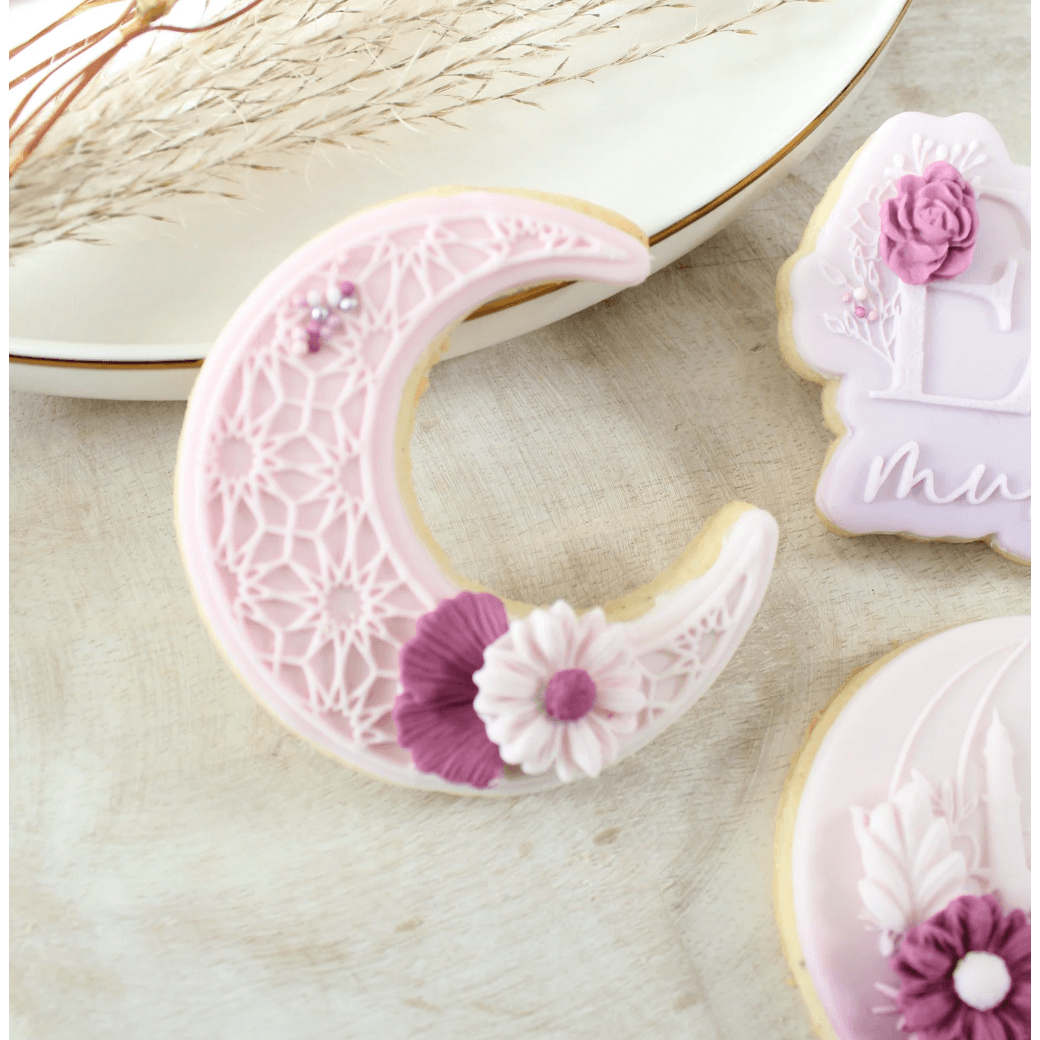 Tampon 3D + Cutter - Lune Mosaïque - OH MY COOKIE