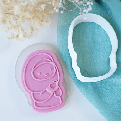 Tampon 3D + Cutter - Mini Fille Hijab - OH MY COOKIE