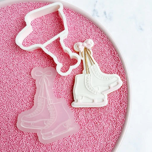 Tampon 3D + Cutter - Patins à Glace - OH MY COOKIE