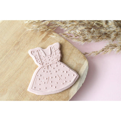 Tampon 3D + Cutter - Robe Petite Fille - Patissland