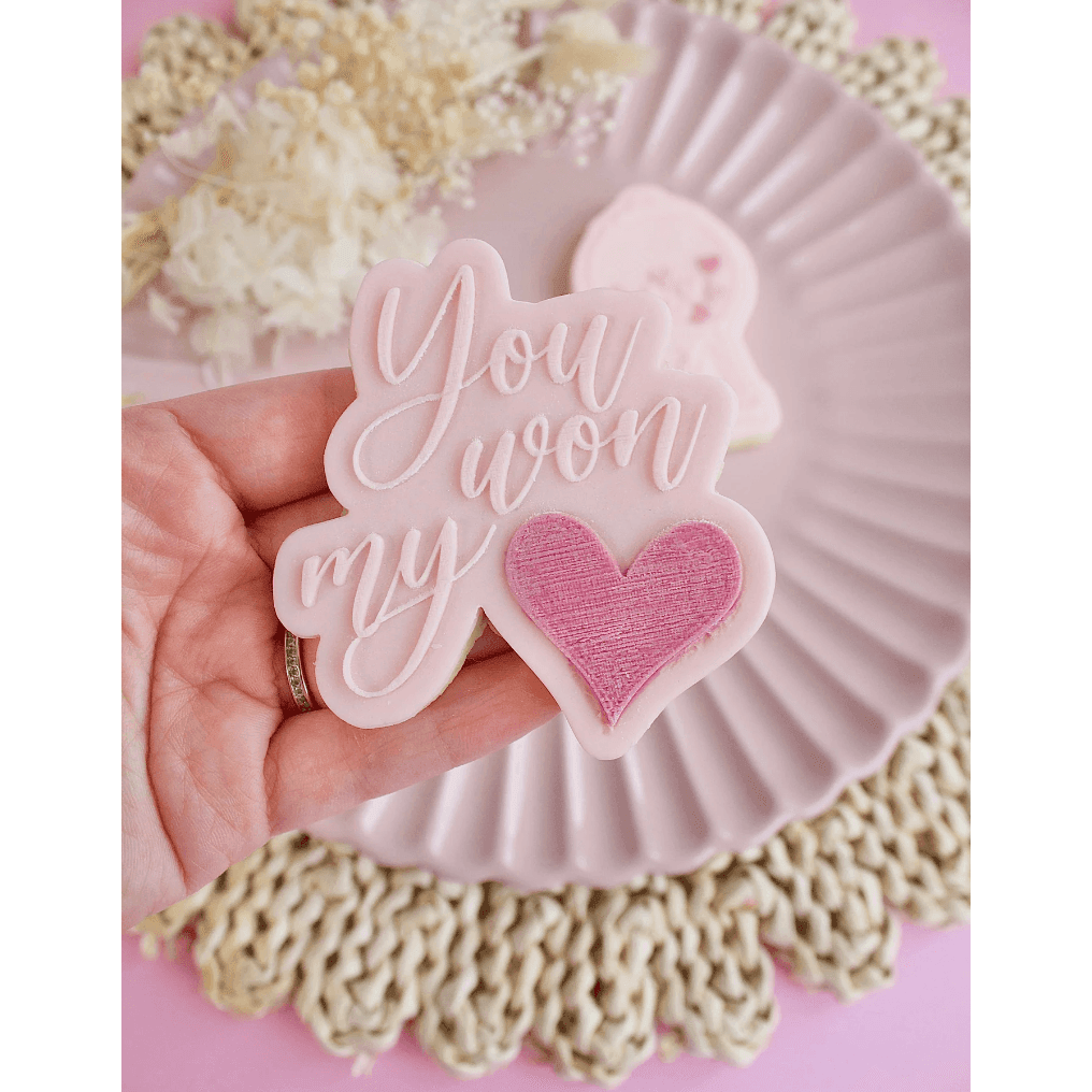 Tampon 3D + Cutter - You Won My Heart