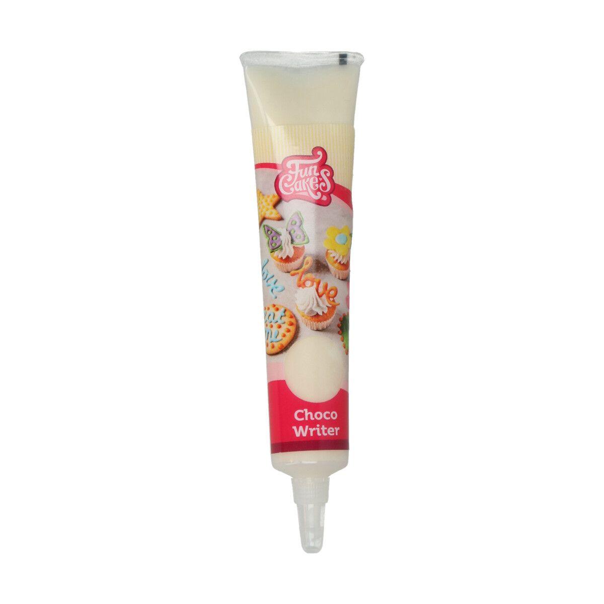 Tube d'Écriture Choco 25 g - Blanc - FUN CAKES