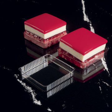 Plateaux thermoformés carrés mignardises 35x35 mm - boîte de 2400