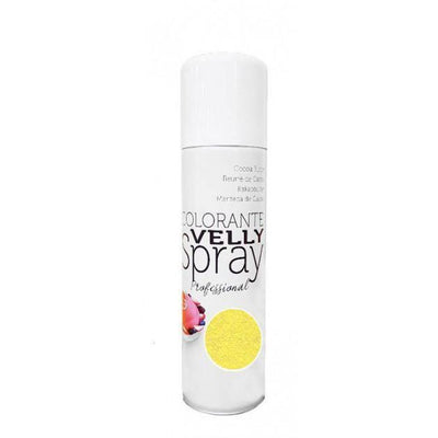 Spray velours alimentaire jaune 400 ml Patisdécor