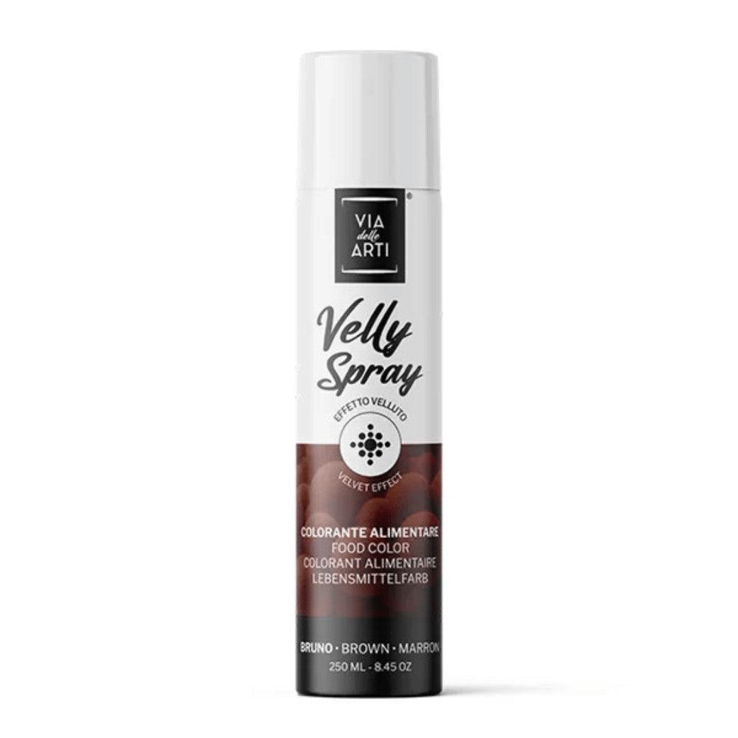 Velly Spray Flocage Velours - Marron 250 ml Azo Free - VELLY FOOD