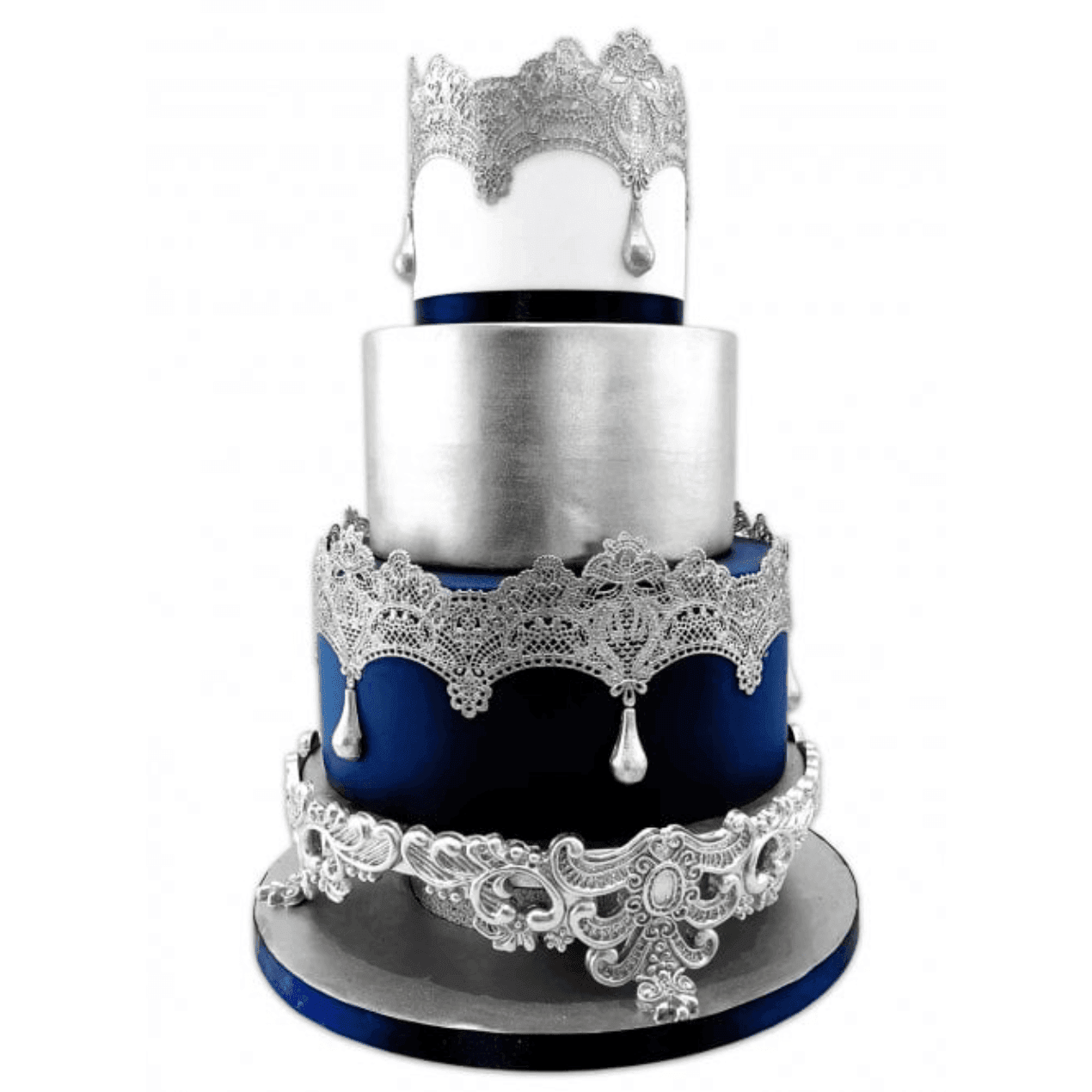 Cake Lace Silver Claire Bowman 28,3 g – poudre lustrante argent (non comestible)